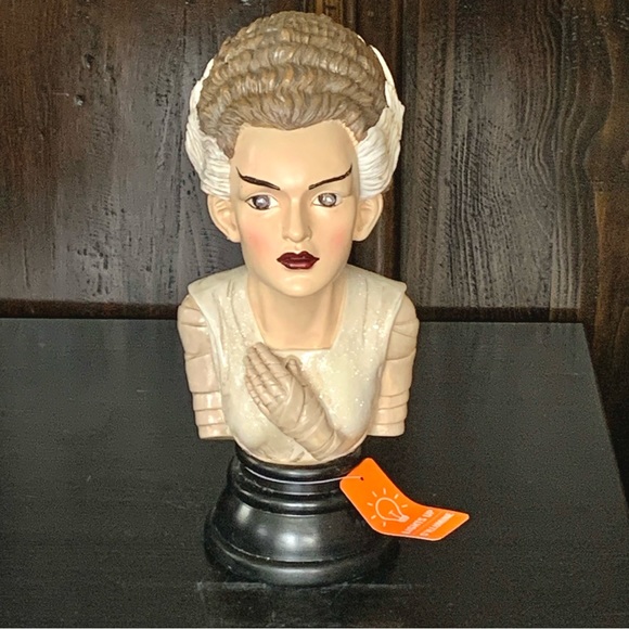Bride of Frankenstein Bust Light Up Halloween Decor - Picture 2 of 16